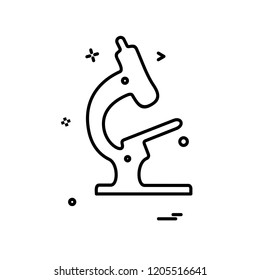 Microscope icon design vector