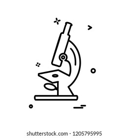 Microscope icon design vector