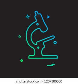 Microscope icon design vector
