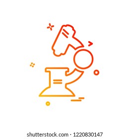 Microscope icon design vector