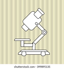 Microscope icon design , vector illustration