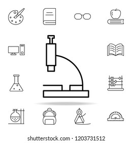 microscope icon. Education icons universal set for web and mobile