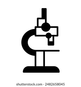 Microscope icon. Electronic microscope icon