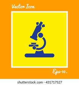 Microscope Icon. Eps-10.