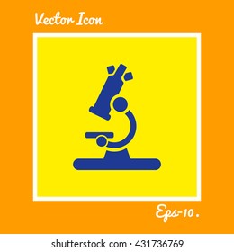 Microscope Icon. Eps-10.