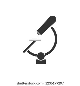 Microscope. Icon Flat