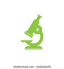 Microscope icon flat design vector. Lab icon symbol simple.