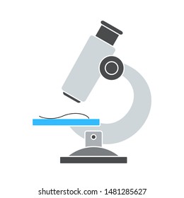 microscope icon. flat illustration of microscope vector icon. microscope sign symbol