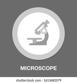 microscope icon. flat illustration of microscope vector icon. microscope sign symbol