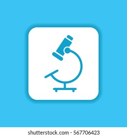 Microscope Icon. Flat Isolated Graphic Vector. Use for web, mobile and everything
