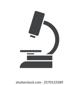 microscope icon Flat logo set collection