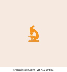 Microscope icon flat vector design.