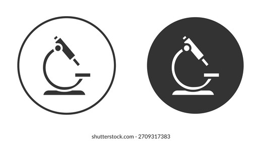 Ícone de microscópio no estilo de glifo do Design da Web. Ícones de UI UX