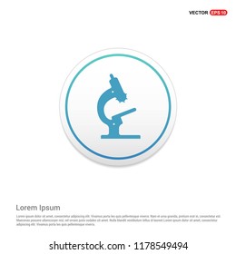 microscope icon Hexa White Background icon template - Free vector icon