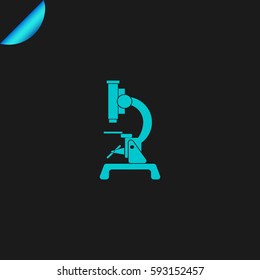 Microscope icon illustration isolated vector sign symbol