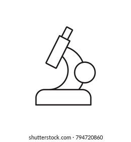 microscope icon illustration isolated vector sign symbol