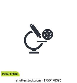microscope icon illustration vector eps 10 logo template