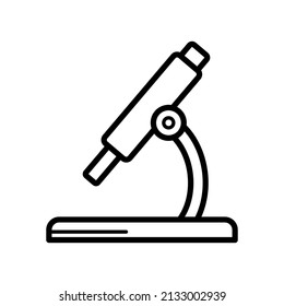 microscope icon image made in line style