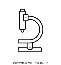 microscope icon image made in line style