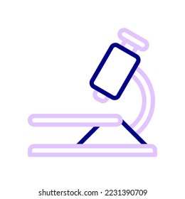 Microscope icon. an instrument for viewing small microbes.