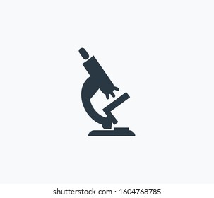 Microscope icon isolated on clean background. Microscope icon concept drawing icon in modern style. Vector illustration for your web mobile logo app UI design.