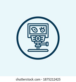 microscope icon isolated on white background from education collection. microscope icon trendy and modern microscope symbol for logo, web, app