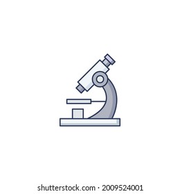 microscope Icon Isolated On White Background