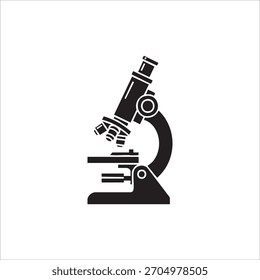 ícone do microscópio. isolado no fundo branco