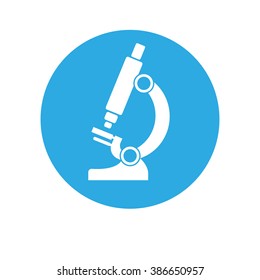 microscope icon isolated on a white background