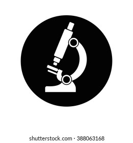 microscope icon isolated on a white background