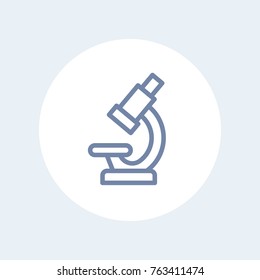 Microscope icon isolated on white