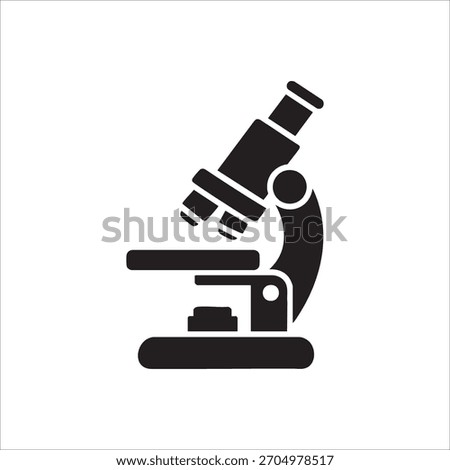 microscope icon. isolated on white background