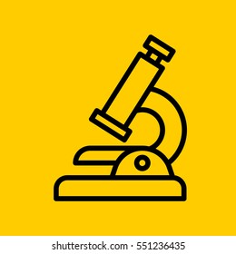 microscope icon. isolated sign symbol