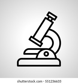 microscope icon. isolated sign symbol - Shutterstock ID 551236633