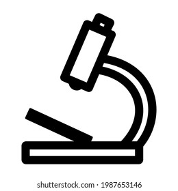 Microscope icon isolated vector illustration. High quality black style vector icon