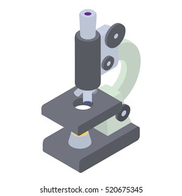 Microscope Icon. Isometric 3d Illustration Of Microscope Vector Icon For Web