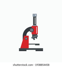 Microscope Icon Laboratory Equipment Symbol Vector Stock Vector ...