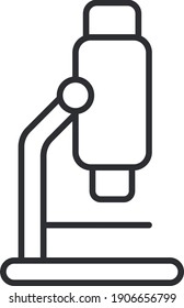 Microscope icon. Laboratory graphics. EPS10