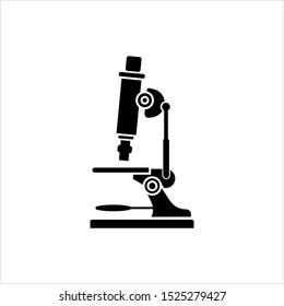 Microscope Icon Laboratory Magnification Instrument Vector Stock Vector ...