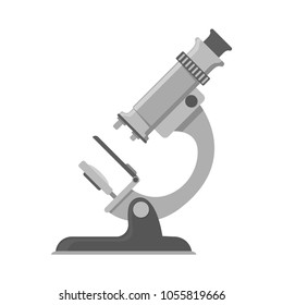 Microscope Icon. Microscope for laboratory. Vector illustration.