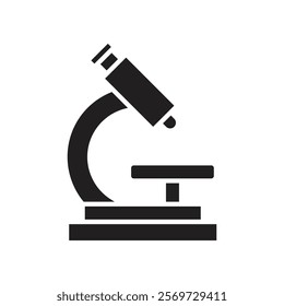 Microscope icon Line Art Logo set