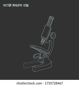 Microscope icon line element. Vector illustration of microscope icon line isolated on clean background for your web mobile app logo design.