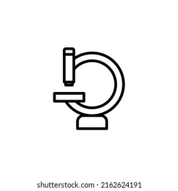 Microscope Icon in Line Style