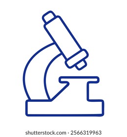 Microscope Icon in Line Style. Vector illustration