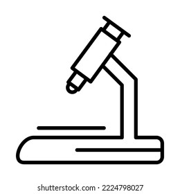 Microscope Icon Logo Design Vector Template Illustration Sign And Symbol Pixels Perfect