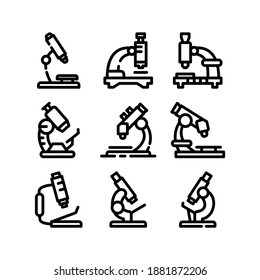 Microscope icon or logo isolated sign symbol vector illustration - Collection of high quality black style vector icons
