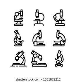 Microscope icon or logo isolated sign symbol vector illustration - Collection of high quality black style vector icons
