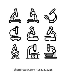 Microscope icon or logo isolated sign symbol vector illustration - Collection of high quality black style vector icons
