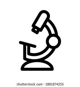 Microscope icon or logo isolated sign symbol vector illustration - high quality black style vector icons
