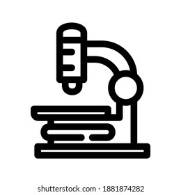 Microscope icon or logo isolated sign symbol vector illustration - high quality black style vector icons
